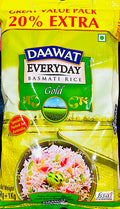 Daawat EveryDay Basmati Rice Gold 5Kg+1Kg (20% Extra)